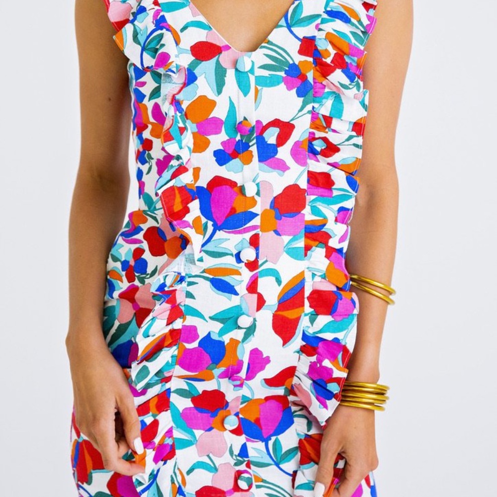 Karlie Floral Ruffle Dress